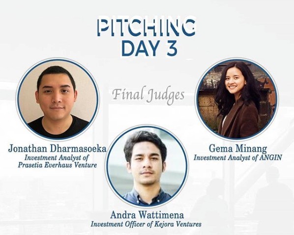 Figure 2. The Judges of Pitching Session.